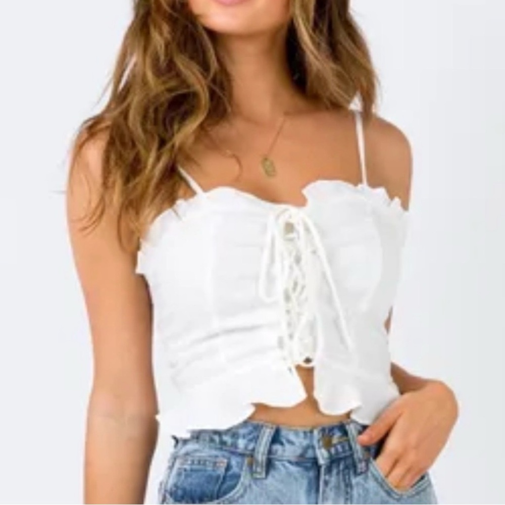 Princess Polly Daphne Corset Lace up Top Sz 4